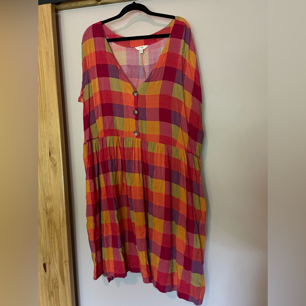 Terra & Sky plaid dress
